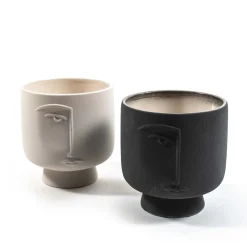 Vaso in ceramica Ø16,2xH17cm colori assortiti
