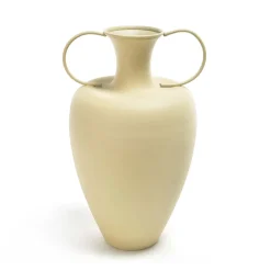 Vaso in metallo Ø20xH35cm nero