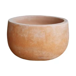 Vaso in terracotta rotondo 27x27x15 cm