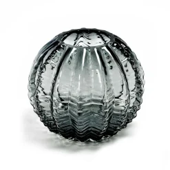 Vaso in vetro Ø17xH15,5 cm bianco