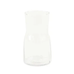 Vaso in vetro Ø9,5xH17 cm bianco