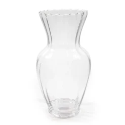 Vaso in vetro Ø12,5xH23,5 cm bianco