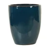 Vaso per piante alto da esterno in ceramica S 31x31x40 cm blu