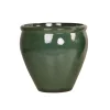Vaso per piante da esterno in ceramica XS 25,5x25,5x24,5 cm verde