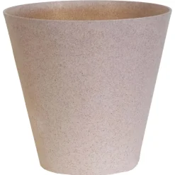 Vaso per piante Eco Wood in plastica Ø 30 cm bianco