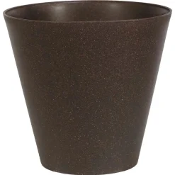 Vaso per piante Eco Wood in plastica Ø 30 cm caffè