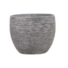 Vaso per piante rotondo in GRC 30x30x24,5 cm bianco