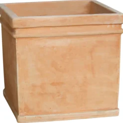 Vaso quadrato CHI 20,5xH20,5 cm terracotta