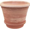 Vaso rotondo Firenze in terracotta 25 cm