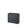 Vaso Swingmood in plastica con ruote 70 cm grigio notte