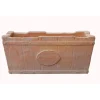 Vaso terracotta rettangolare "Welcome" L36x13x14 cm