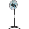 Ventilatore a piantana 5 pale 3 velocità 40W Ø 40 cm nero