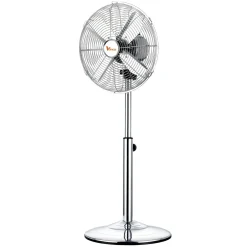 Ventilatore a piantana Vinco 4 pale 40 cm acciaio cromato