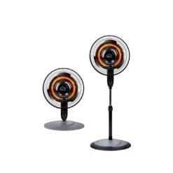 Ventilatore caldo e freddo in carbonio DCG caldo 2 kW - freddo 35 W nero