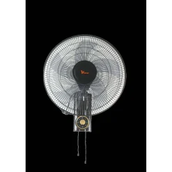 Ventilatore da parete 5 pale Ø 40 cm nero