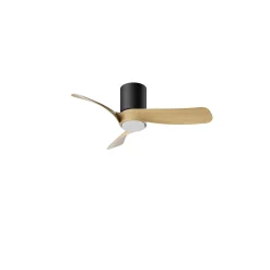 Ventilatore da soffitto con luce LED 20W Nemo ventilatore 24W nero