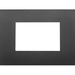 Vimar Arké placca Classic 3M tecnopolimero colore nero