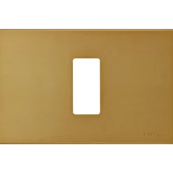 Vimar 8000 placca 1M alluminio anodizzato scatto colore bronzo