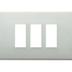 Vimar 8000 placca 3M alluminio anodizzato scatto colore oro