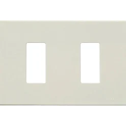 Vimar 8000 placca 2M resina scatto colore avorio