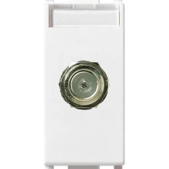Vimar Plana presa coassiale tipo F femmina colore bianco