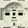 Vimar 8000 presa 2P+T 16A universale colore bianco