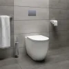 Wc Arc filo muro con sedile soft-close 54x36 cm bianco lucido