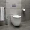 Wc Arc filo muro con sedile soft-close 54x36 cm bianco opaco