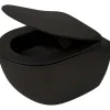 WC sospeso a parete Artemides con sedile senza bordo 36x35,5 cm nero