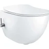 WC sospeso Artemides con funzione bidet miscelatore 37x35 cm bianco