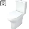 WC sospeso Genio compatto senza bordo 38,2x80,5 cm bianco