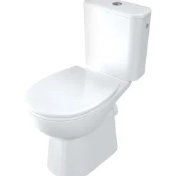 WC sospeso Punk compatto senza bordo 35x75,5 cm bianco