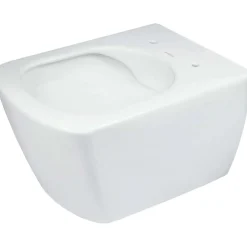 WC sospeso Song a parete senza bordo 37x35 cm bianco