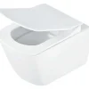 WC sospeso Song con sedile senza bordo 37x35 cm bianco