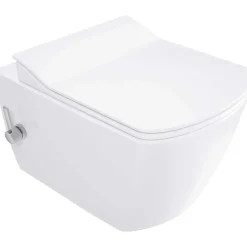 WC sospeso Song funzione bidet con miscelatore 37,2x34,9 cm bianco