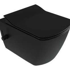 WC sospeso Song funzione bidet con miscelatore 37,2x34,9 cm nero