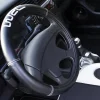 WRC coprivolante nero ricamato silver