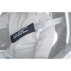 WRC 2 imbottiture cintura. Nero ricamo silver