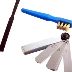 XLTECH kit candele spazzola,lima e spessimetro 10 pz