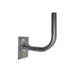 Zanca in ferro zincato a L per parabole 24 cm
