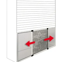 Zanzariera estensibile Irs Telesio 90x70 cm grigio